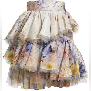 Zimmermann Rhythmic Tiered Miniskirt                                 SOLD OUT